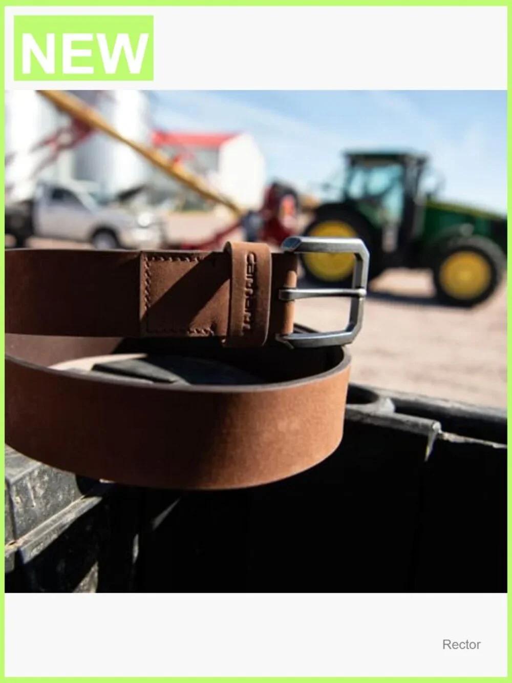 Full Grain Leather Belt with Harness Buckle 1.5